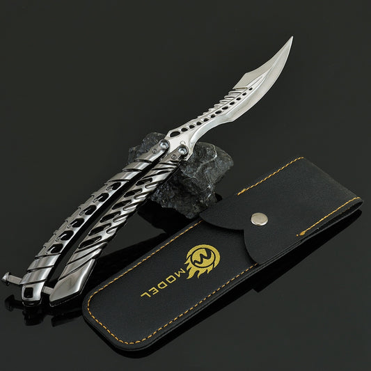 Deep Space Skeleton Balisong Replica Arena Breakout Game Prop