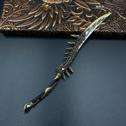 Mortal Cultivation Biography- Handmade "Golden Mother-Son Spirit Blade" is perfectly restored Han Li weapon replica