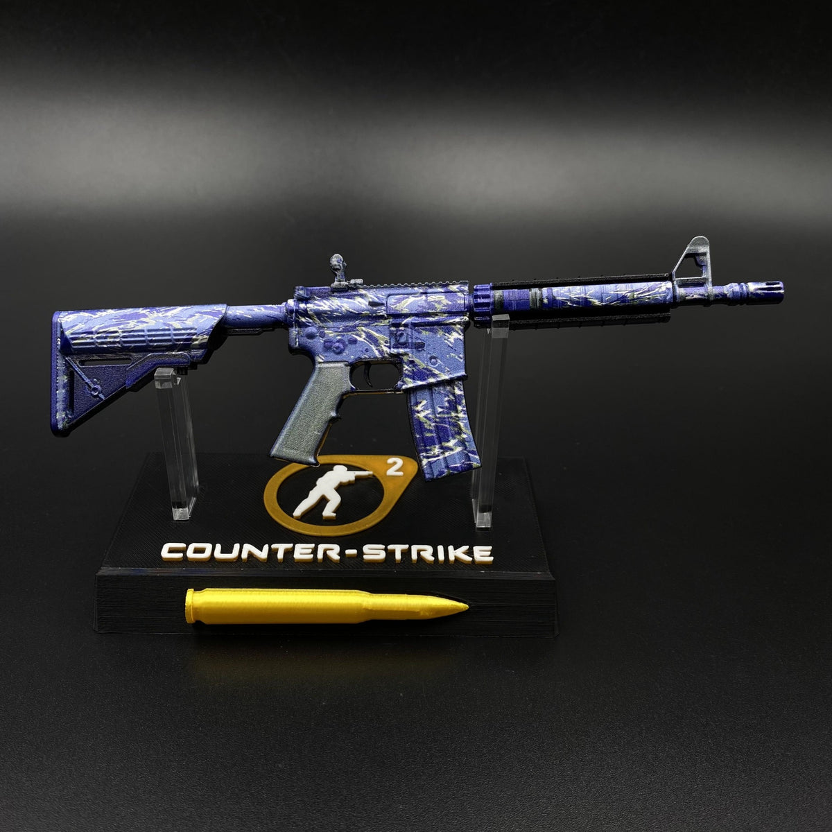 M4A4 Naval Shred Camo Gun CS2 Game Replica For Collectible