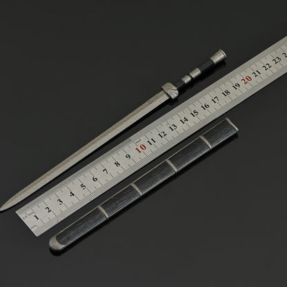 Yanling Sword Alloy Replica Ancient Chinese Wuxia Sword Replica with Scabbard Non-sharp Desktop Collectible Ornament Gift