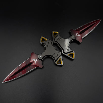 1:1 Scale Replica of Rogue Dagger Knife, Skin Replica Cosplay Prop Set Unsharpened Game Prop Collectible
