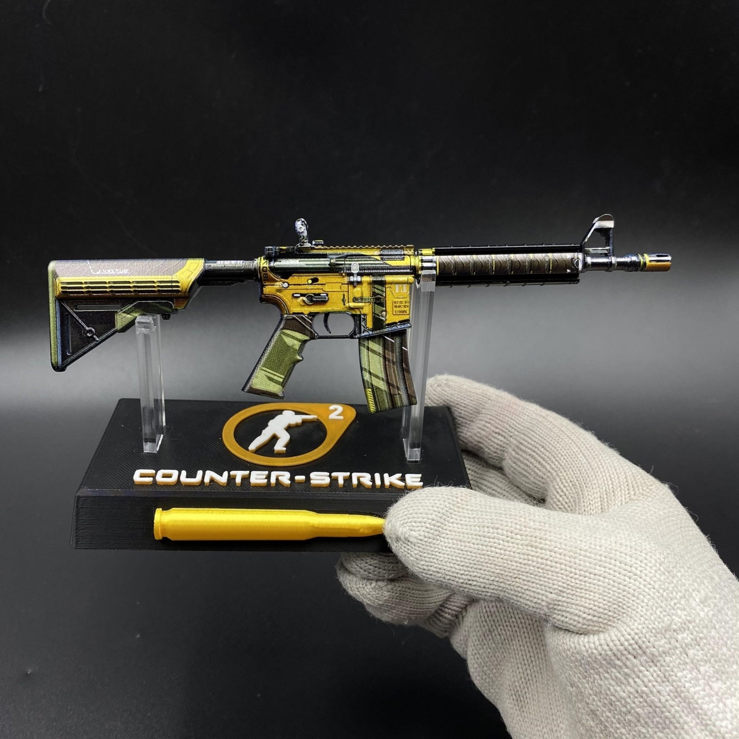 CS2 Mini M4A4 Buzz Kill Metal Skin Replica For Collectible