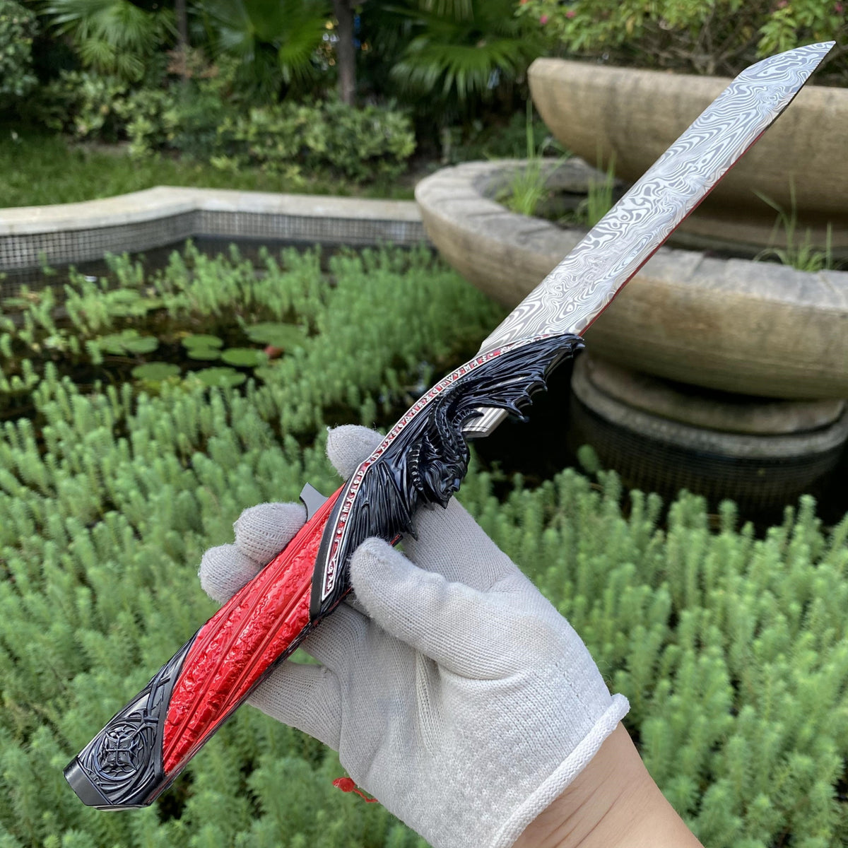 Hot Game Delta Force Dark Star 40CM/15.74" Metal Knife Replica Alloy Collectible Blade Ornament