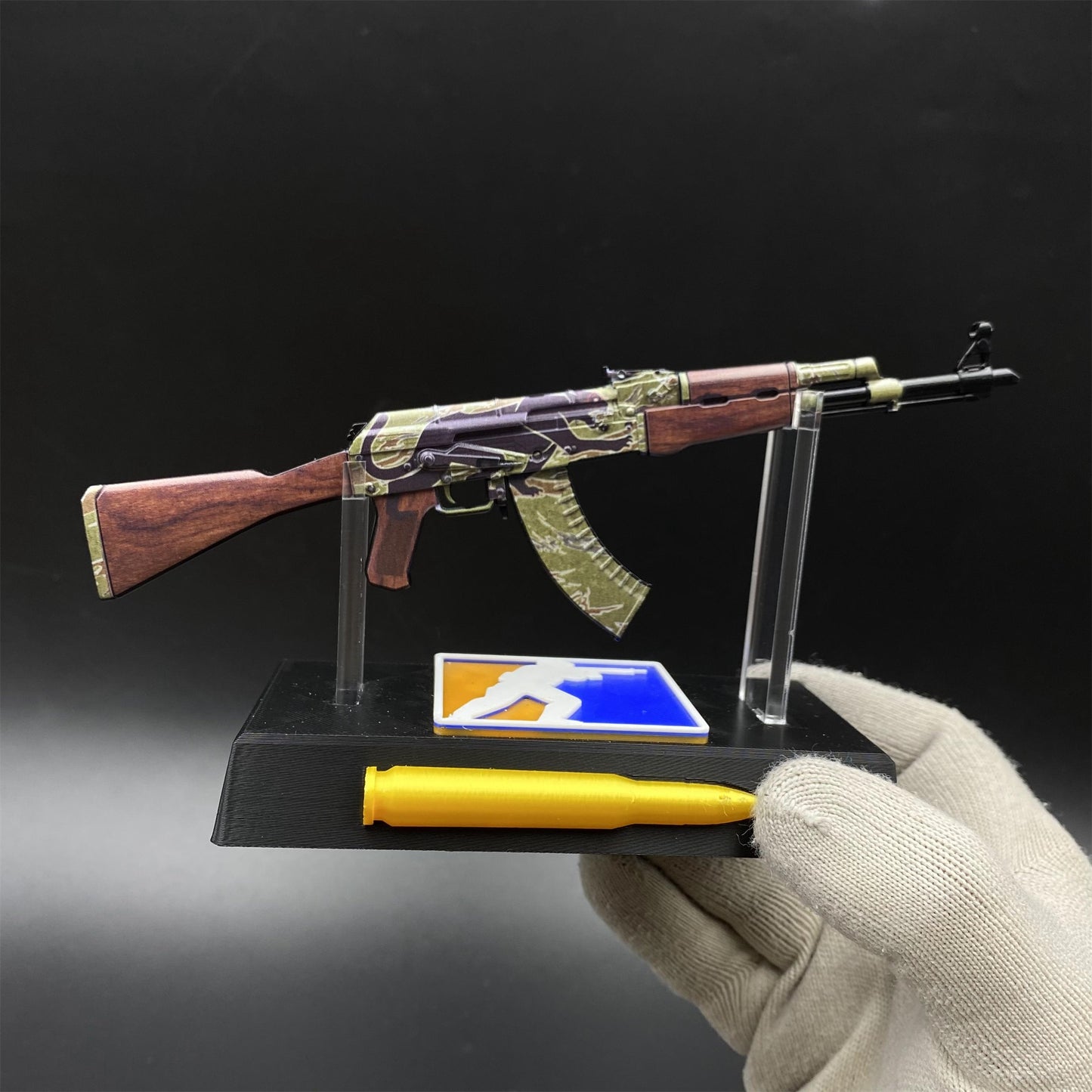 Tiny AK-47 Jaguar Miniature Metal CSGO Fan Art For Display