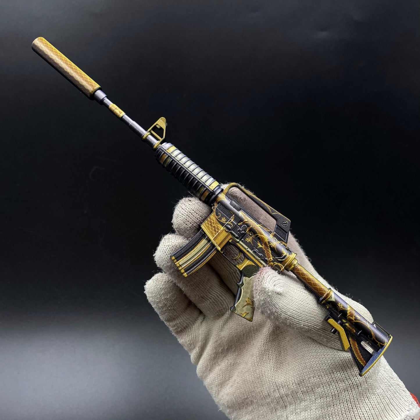 CS Golden Coil M4A1-S Metal Replica Game Prop Collectible