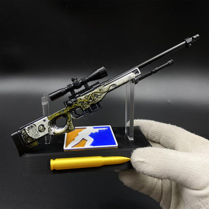 Hot Game CS2 Worm God AWP Metal Replica Game Prop Collectible