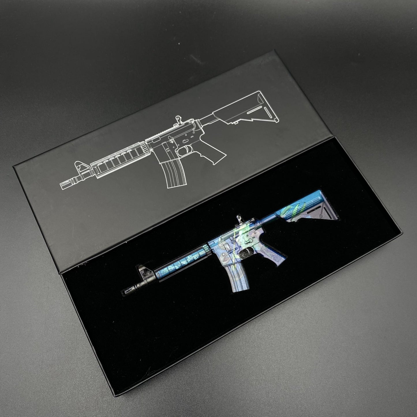 CS Game Skin M4A4 Poseidon Mini Metal Game Replica For Collection