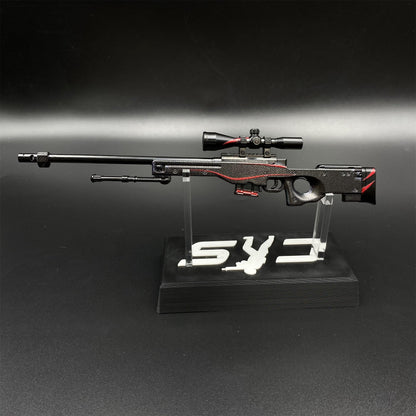 Hot Game CS2 Red Line AWP Metal Replica Game Prop Collectible