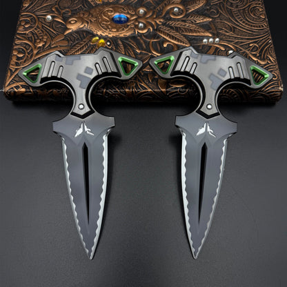 Rogue Dagger Knife, 1:1 Scale Replica of Skin Replica Cosplay Prop Set Unsharpened Game Prop Collectible