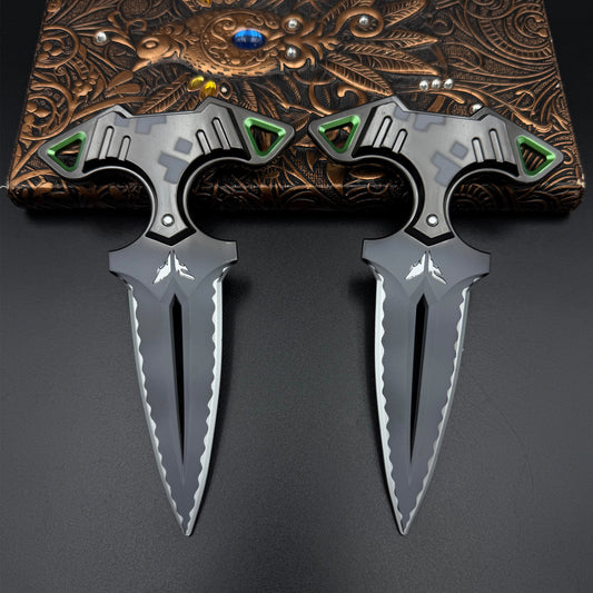Rogue Dagger Knife, 1:1 Scale Replica of Skin Replica Cosplay Prop Set Unsharpened Game Prop Collectible