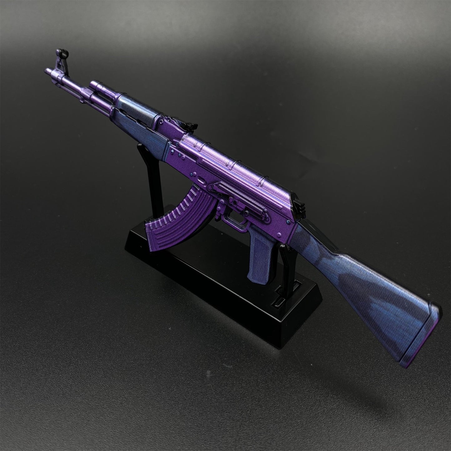 Hot Game CS2 Tiny Gun AK47 Midnight Laminate Metal Replica Game Prop Collectible