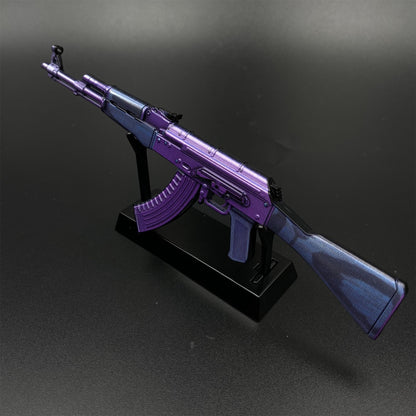 Hot Game CS2 Tiny Gun AK47 Midnight Laminate Metal Replica Game Prop Collectible