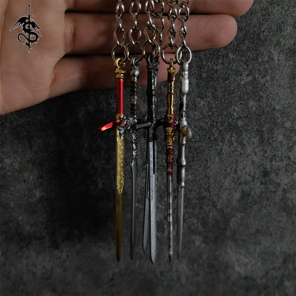 BG3 Game Mini Sword Metal Keychain