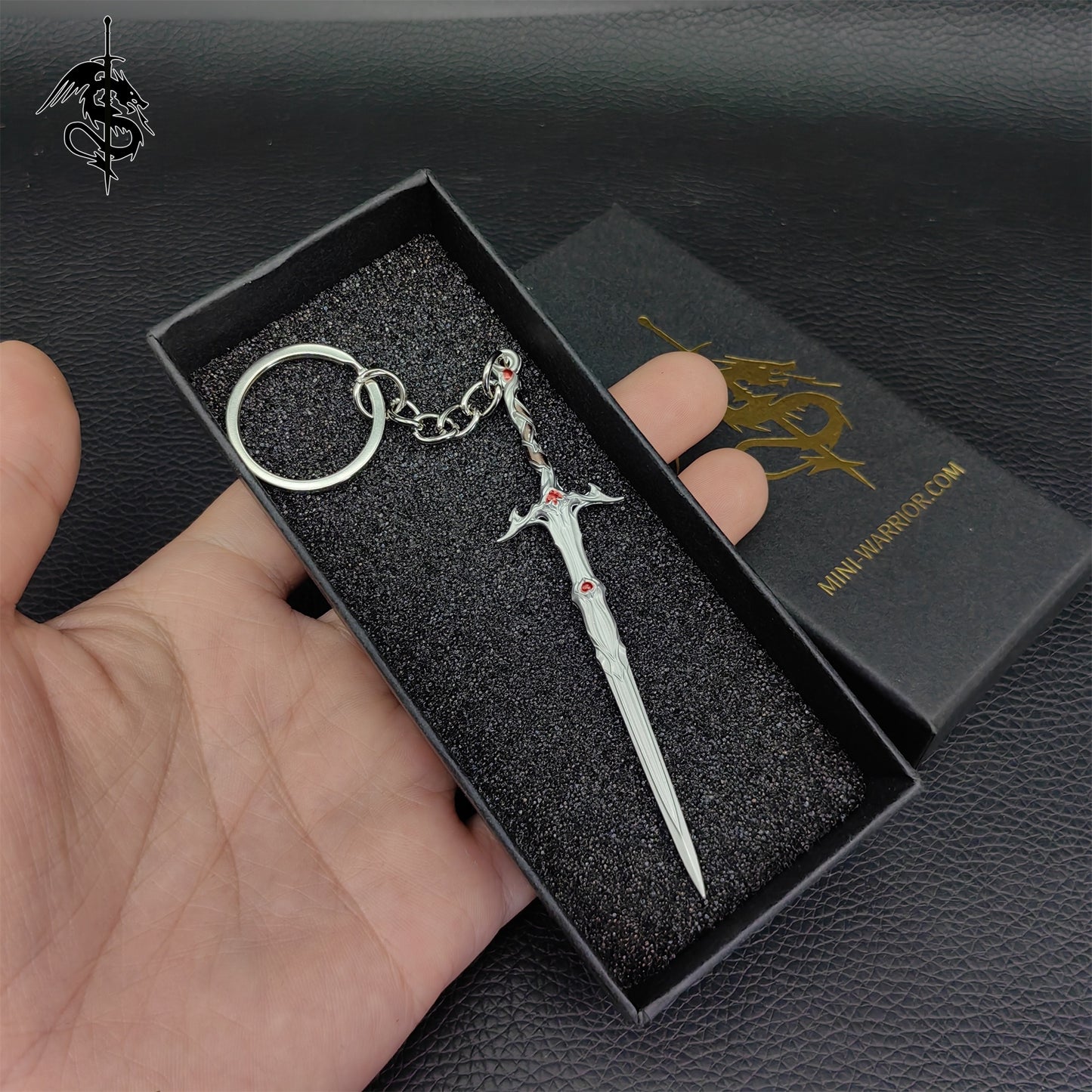 BG3 Game Mini Sword Metal Keychain