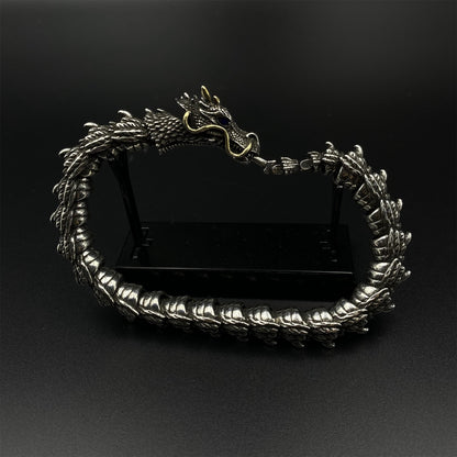 Articulated Chinese Dragon Scale Bracelet - Metal Eastern Dragon Miniature