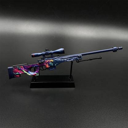 Hot Game CS2 Tiny Gun Hyper Beast AWP Metal Replica Game Prop Collectible
