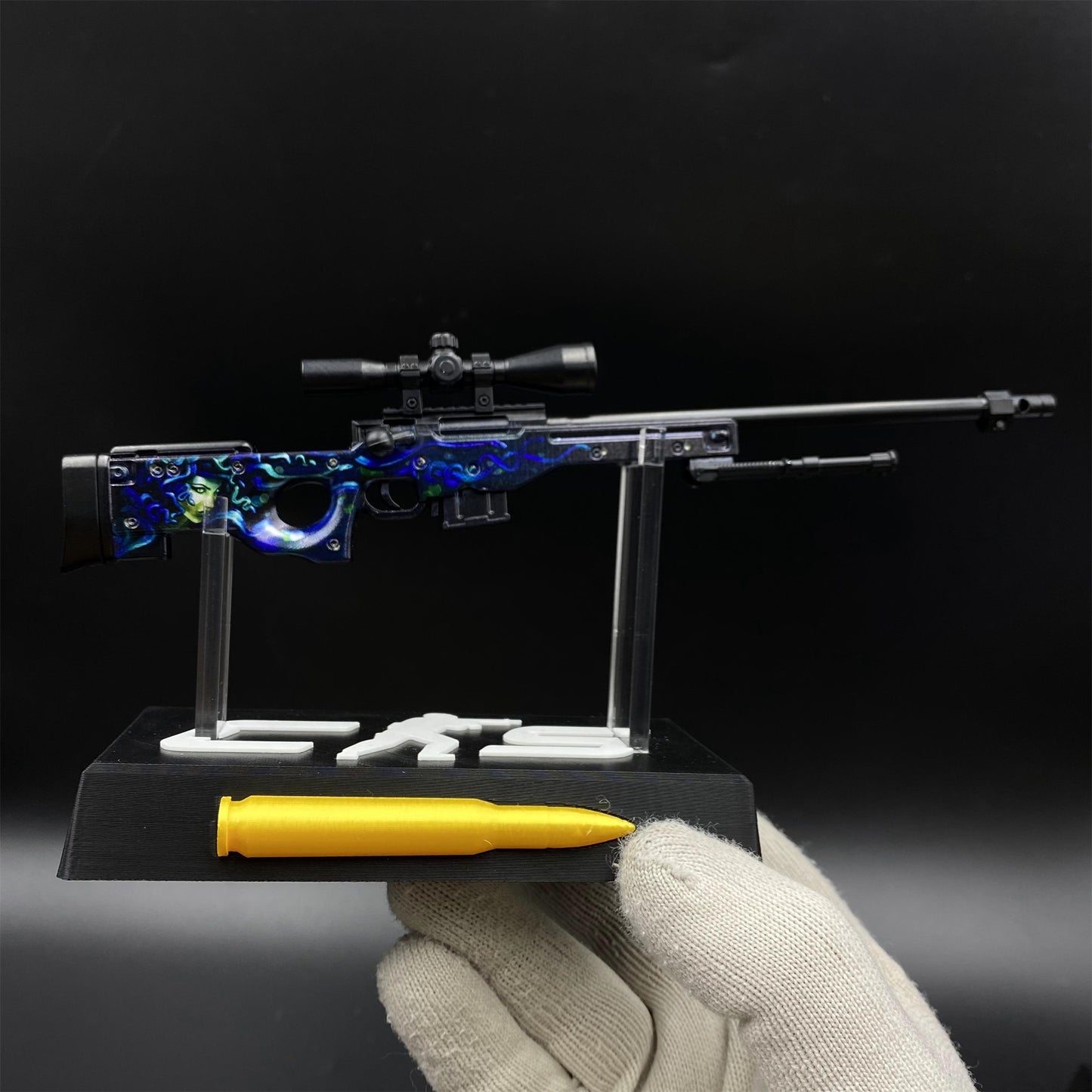 Hot Game CS2 Medusa AWP Metal Replica Game Prop Collectible