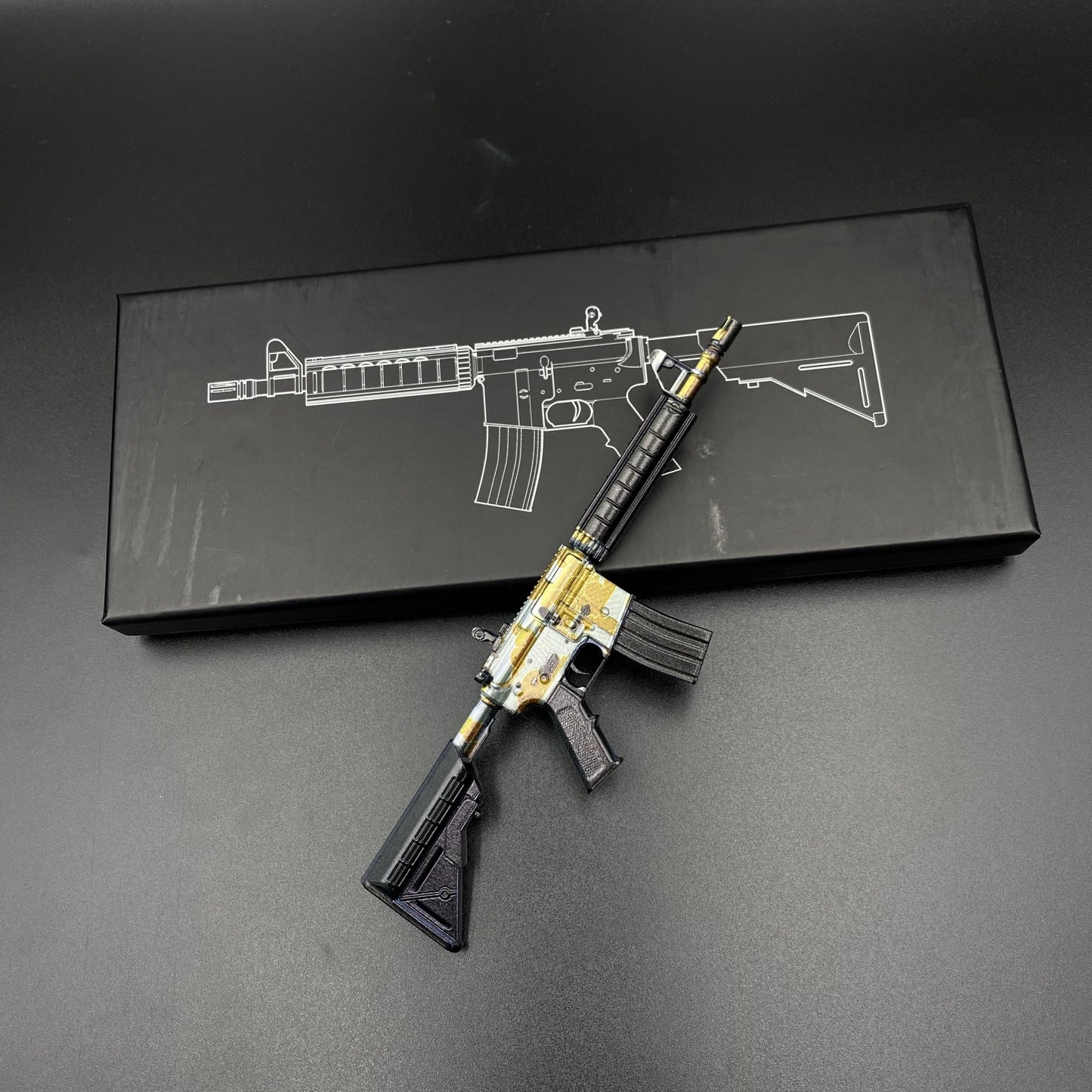 CS Game Skin M4A4 Daybreak Mini Metal Game Replica For Collection