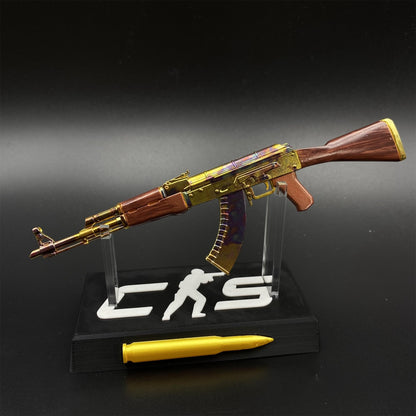 Hot Game CS2 AK47 Case Hardened Metal Replica Game Prop Collectible