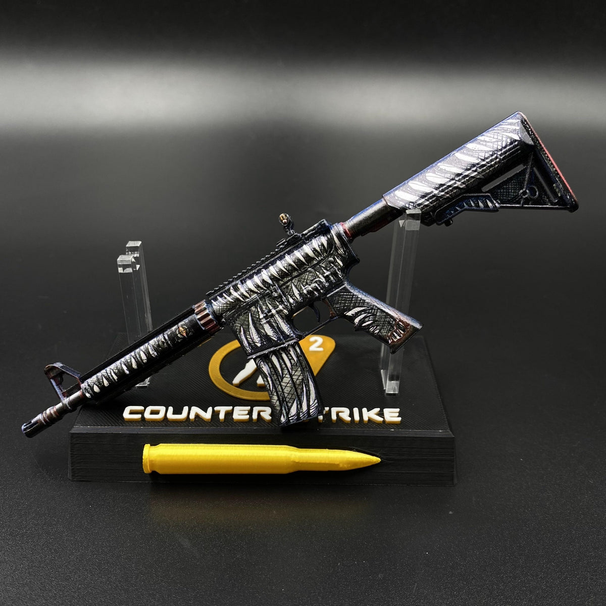 CS Hot Skin M4A4 Zubastick Miniature Mini Metal Replica For Collectible