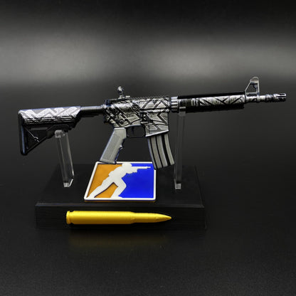 CS Game Skin M4A4 Aeolian Dark Mini Metal Game Replica For Collection
