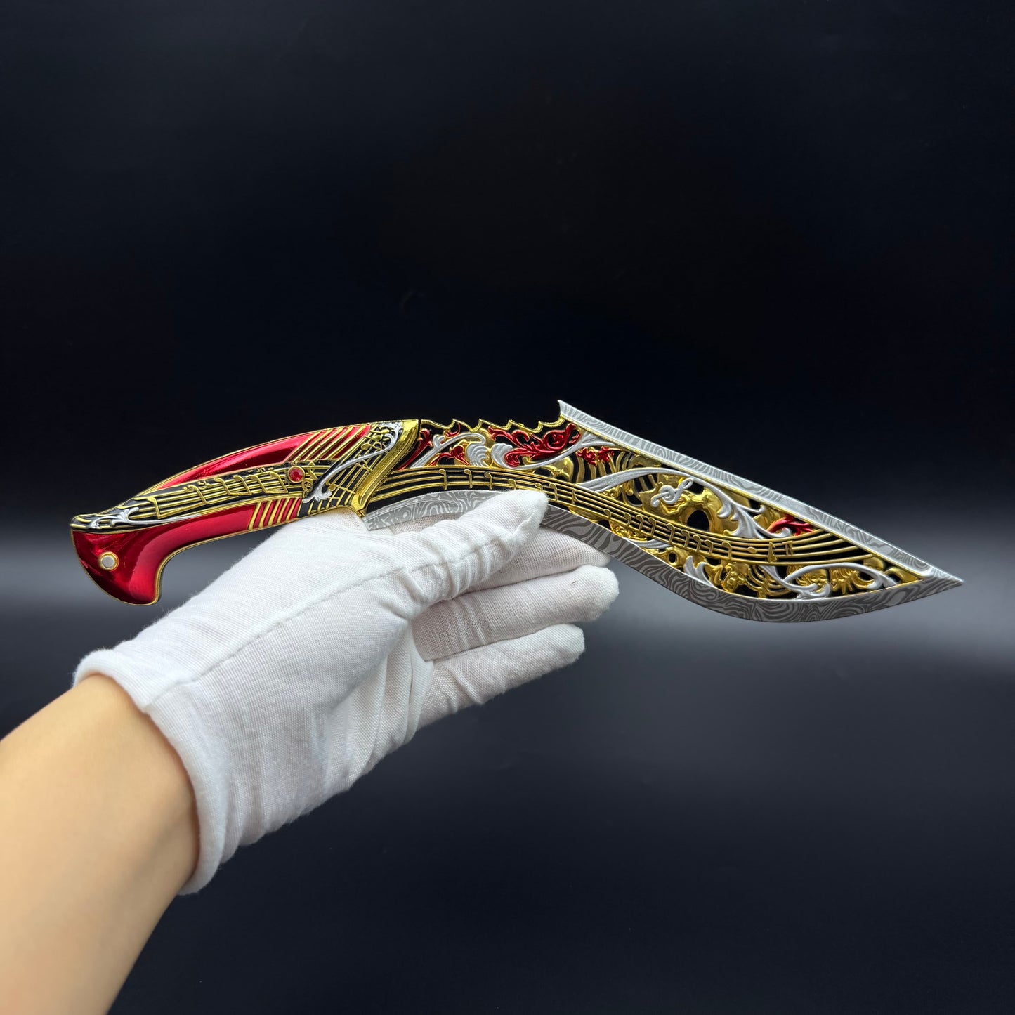 29cm/11.4'' S10 Knife ELEGY Tactical FPS Game Weapon Replica - Game Collectible Decorative Ornament
