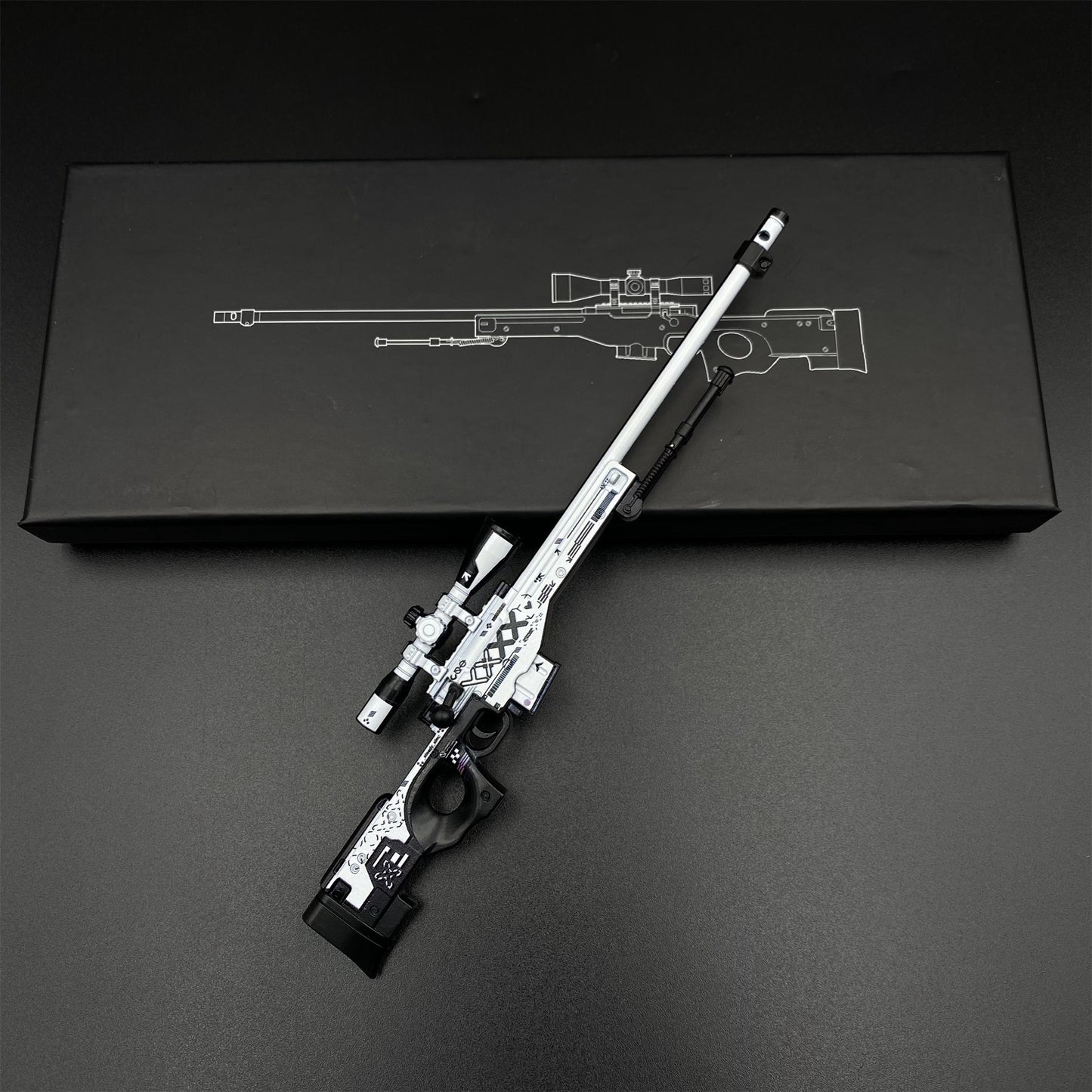 CS2 Game Peripheral - AWP Printstream Miniature Replica Game Prop Collectible