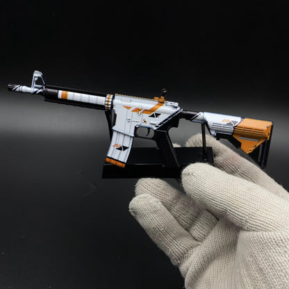 CS Game Skin M4A4 Asiimov Mini Metal Game Replica For Collection