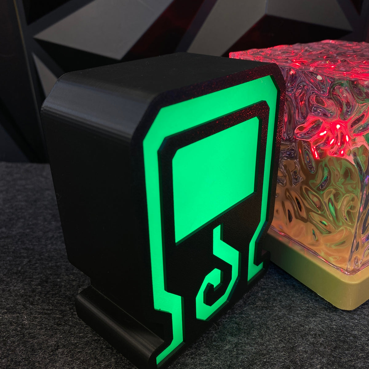 3D Printed Monster Mega Potion Gamer Potion Symbol LED Night Light, Game Room Decor Gift