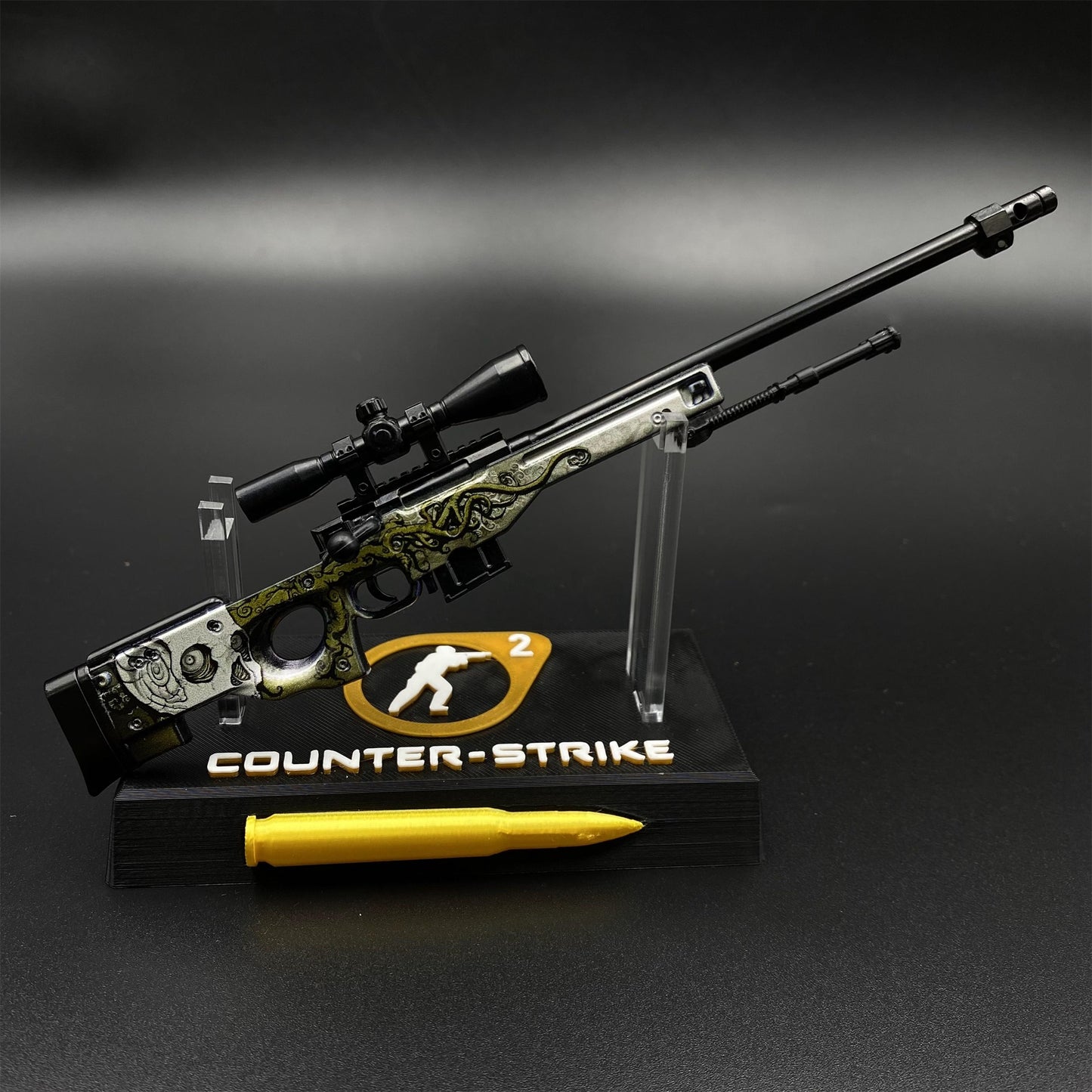 Hot Game CS2 Worm God AWP Metal Replica Game Prop Collectible
