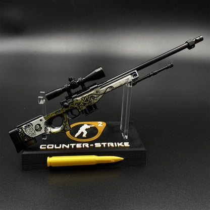 Hot Game CS2 Worm God AWP Metal Replica Game Prop Collectible