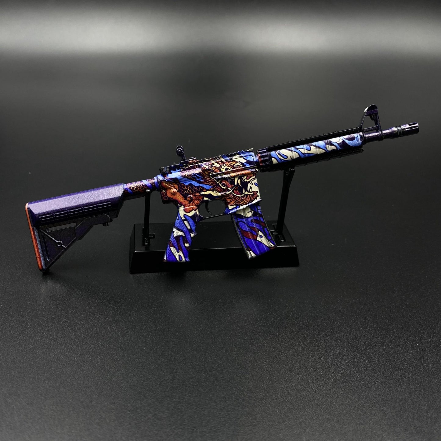 CS Game Skin M4A4 Dragon King Mini Metal Game Replica For Collection
