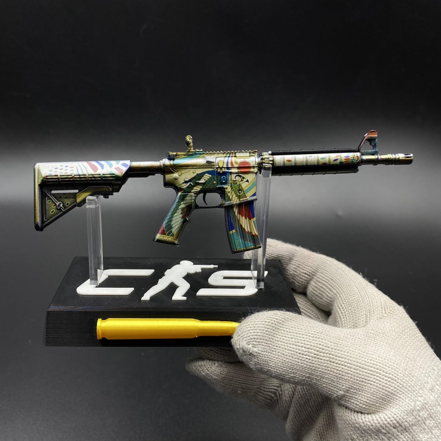 CS Game Skin M4A4 Eye of Horus Mini Metal Game Replica For Collection