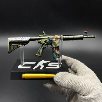 CS Game Skin M4A4 Eye of Horus Mini Metal Game Replica For Collection
