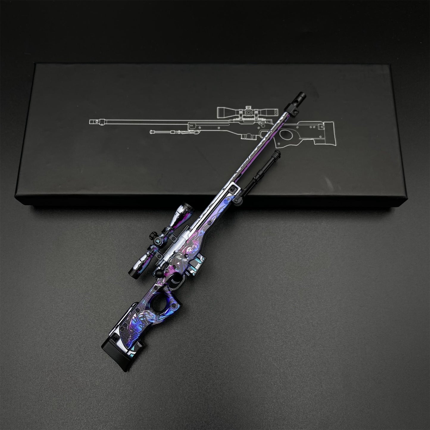 Hot Game CS2 Neo-Noir AWP Metal Replica Game Prop Collectible