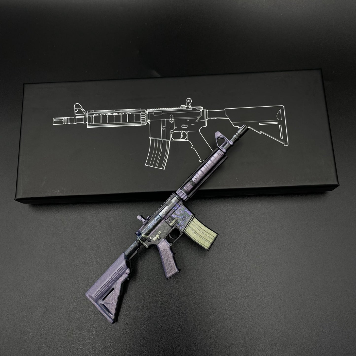 CS Game Skin M4A4 Polysoup Mini Metal Game Replica For Collection