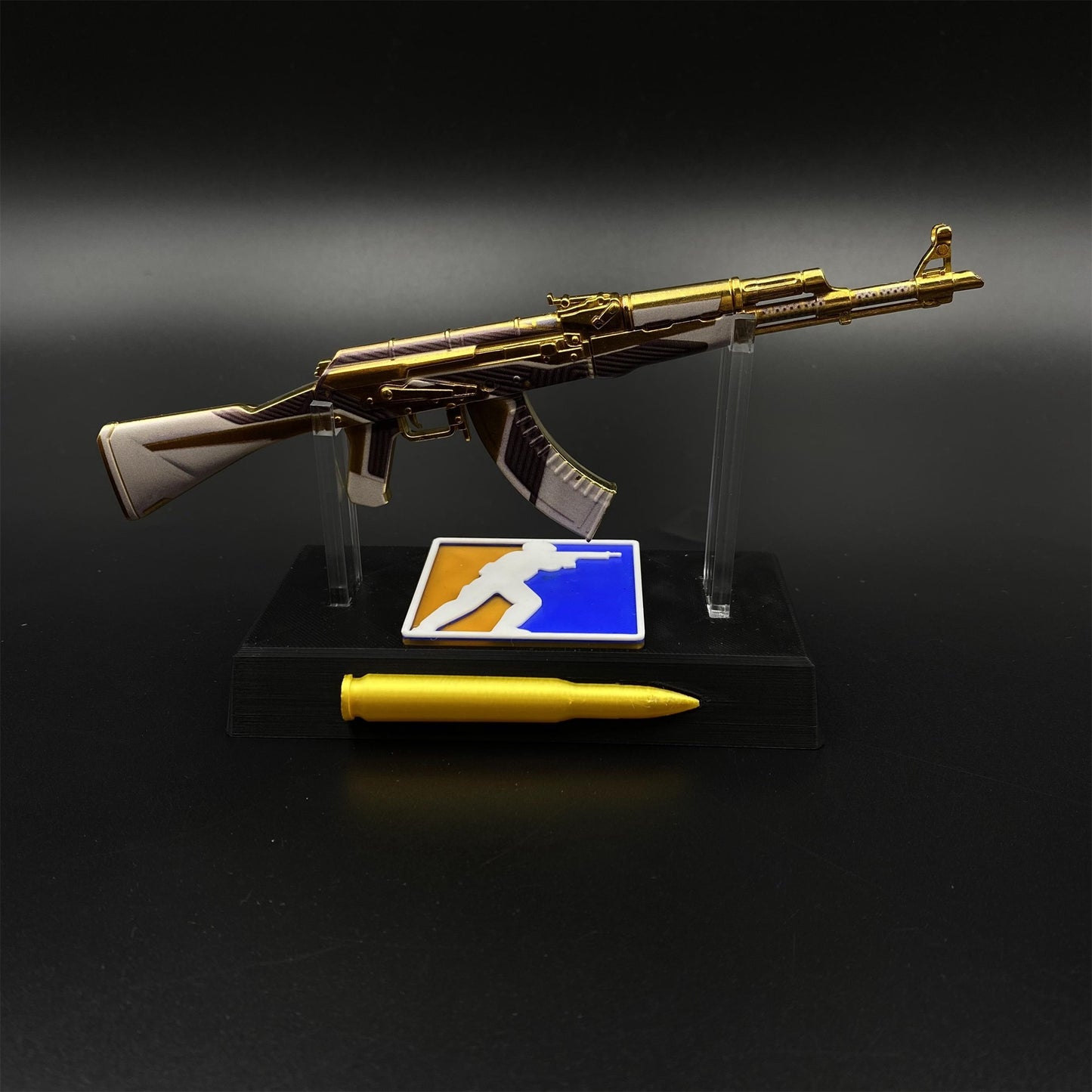 Hot Game CS2 AK47 The Oligarch Skin Mini Metal Replica Game Prop Collectible