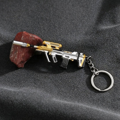 Delta Force Mini Assault Rifle Alloy Keychain, FPS Game Fan Collectible Gift