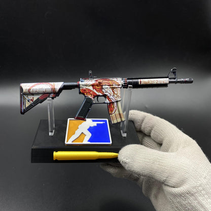 Hot Game CS Skin M4A4 The Dragon King Mini Metal Replica For Collectible
