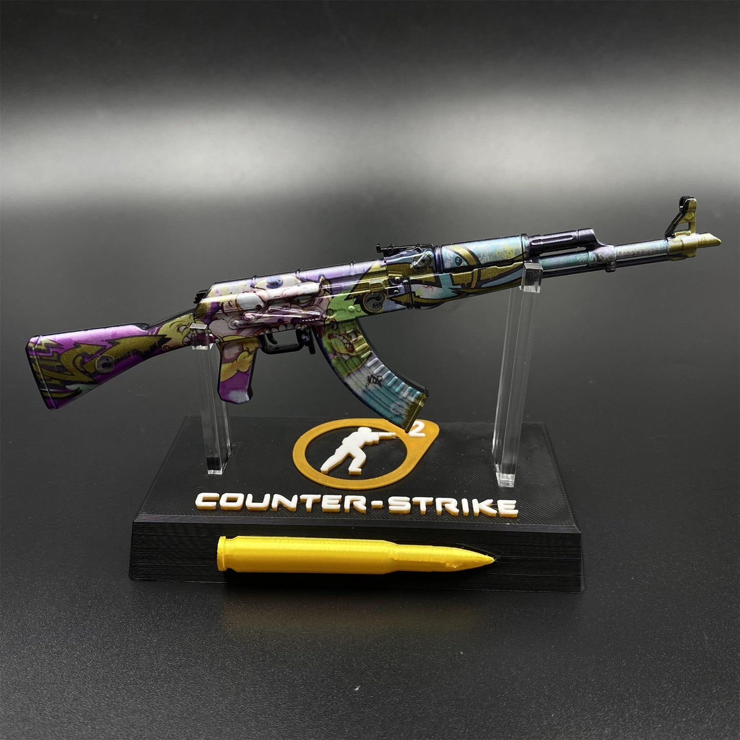 Metal Tiny CS2 Hot Skin B the Monster AK47 Gun Miniature For Collection