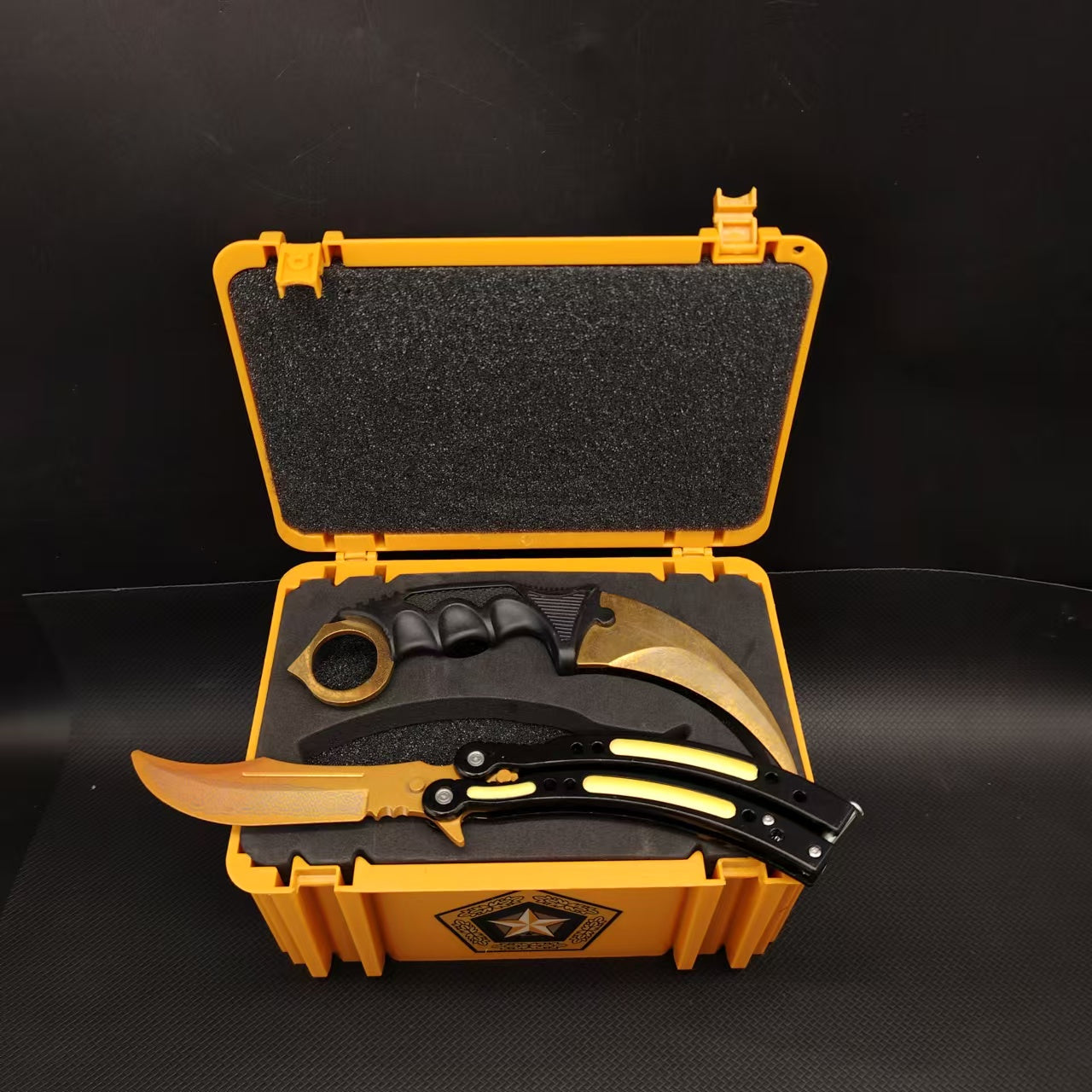 Lore Skin Karambit Trainer & Balisong Knife With Gift Case