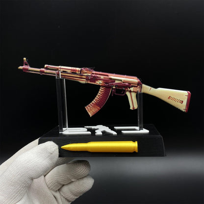 Hot Game CS2 AK47 X-Ray Skin Mini Metal Replica Game Prop Collectible