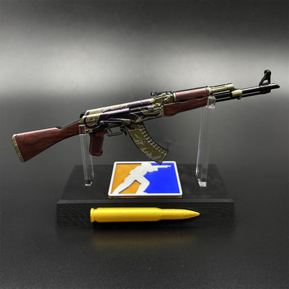 Tiny AK-47 Jaguar Miniature Metal CSGO Fan Art For Display