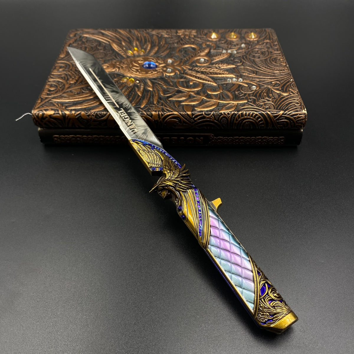 Dark Star Knife Mini Replica Delta Force Game Skin Alloy Collectible Knife Ornament