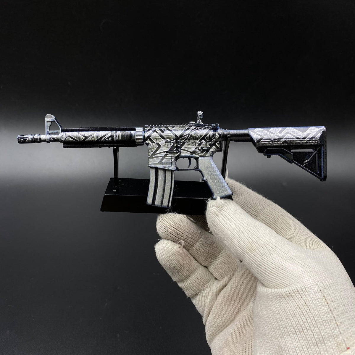 CS Game Skin M4A4 Aeolian Dark Mini Metal Game Replica For Collection