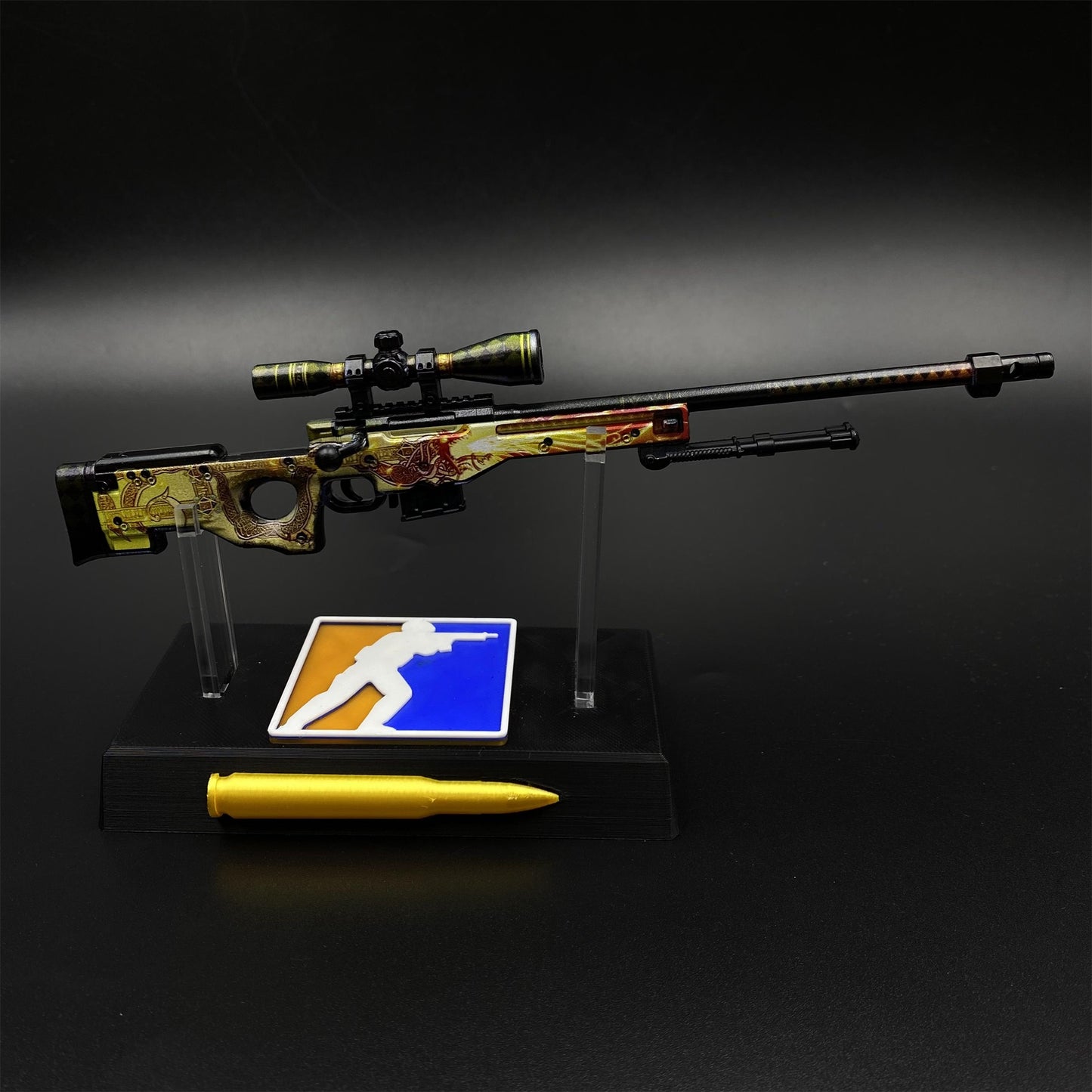 CS2 Game Peripheral - Dragon Lore AWP Metal Replica Game Prop Collectible