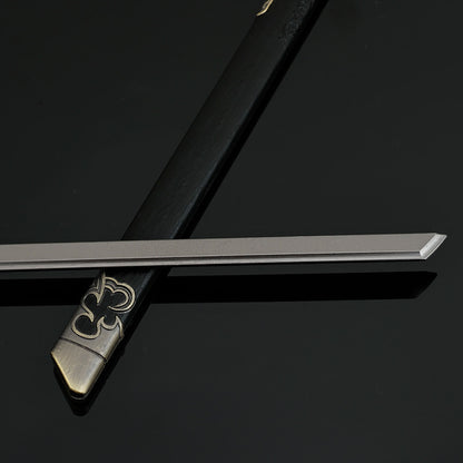 Cang Yu Tu Meng Chuan Demon Slayer Sword Alloy Replica Chinese Fantasy Anime Weapon Replica with Scabbard Non-sharp Desktop Collectible Ornament Gift
