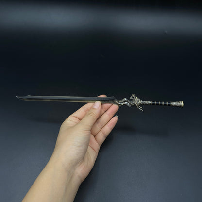 Wujin Ancient Knife Metal Replica | Game Prop Replica Alloy Collectible Sword Ornament for Display & Cosplay Gift