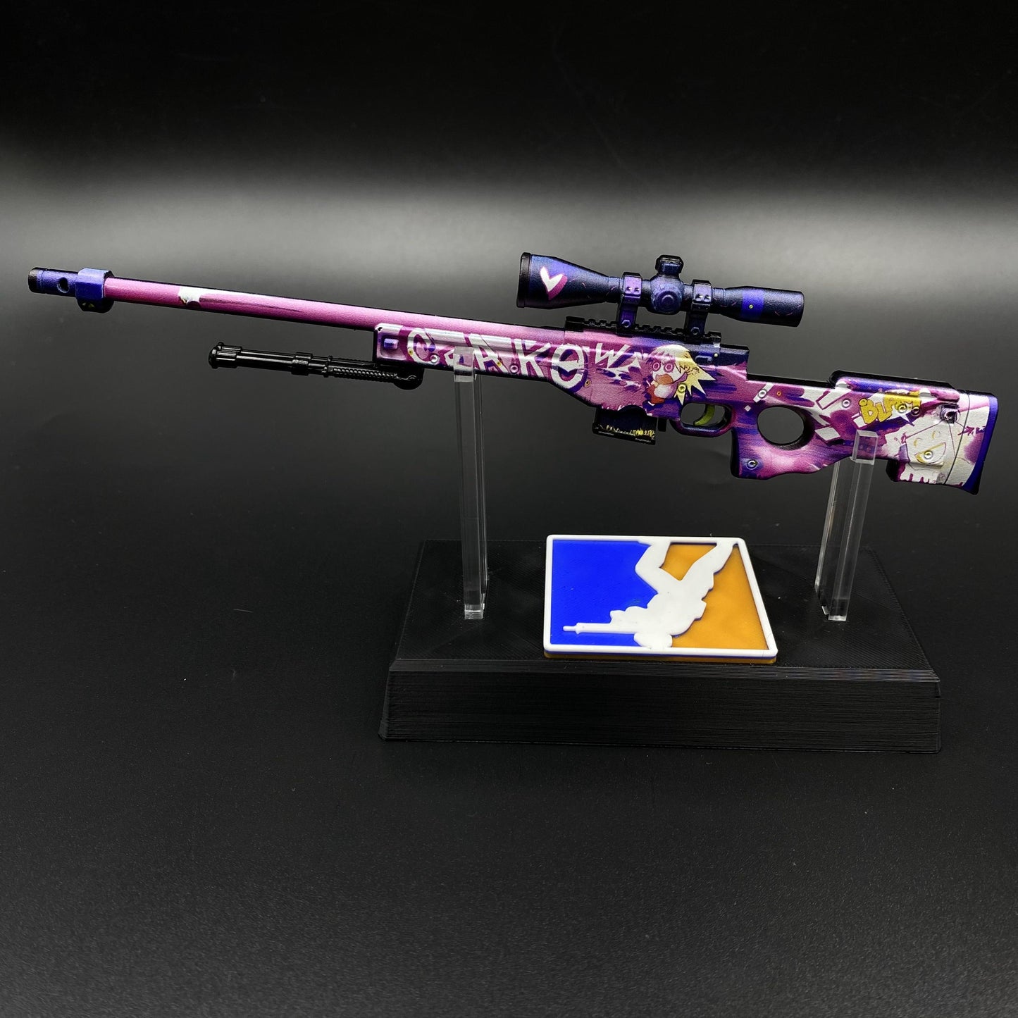 CS2 Game Peripheral - Tiny Gun Crakow! AWP Metal Replica Game Prop Collectible