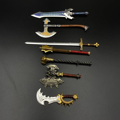 WoW Mini Alloy Weapon Set | Warcraft Fantasy Game Replica Collection